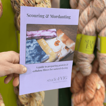 Scouring & Mordanting Booklet – Fibre Preparation Guide for Natural Dyeing | Protein & Cellulose (Physical Copy)