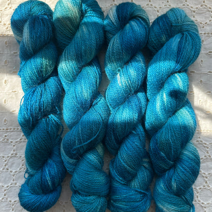 Aurora Borealis  - Naturally Dyed British Corriedale & Mohair blend 4PLY